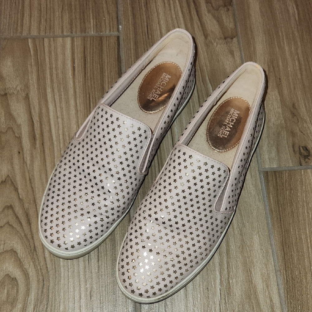 Michael Kors Loafers with Perforated "Stars" Design